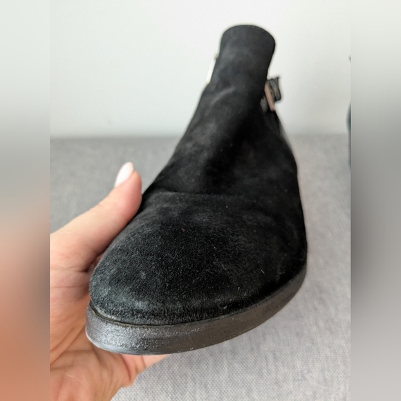 Aquatalia Farin Suede Weatherproof Ankle Boots – Black, Size 9 - Picture 13 of 13
